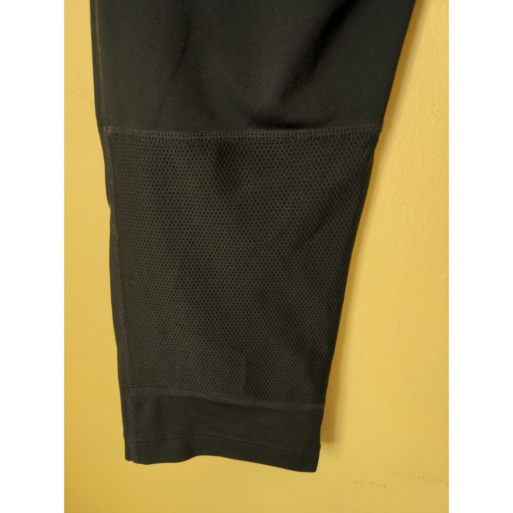 NIKE DRI FIT Running Capri Crop Black Athletic Running Pants Pocket Size Large - Picture 6 of 7